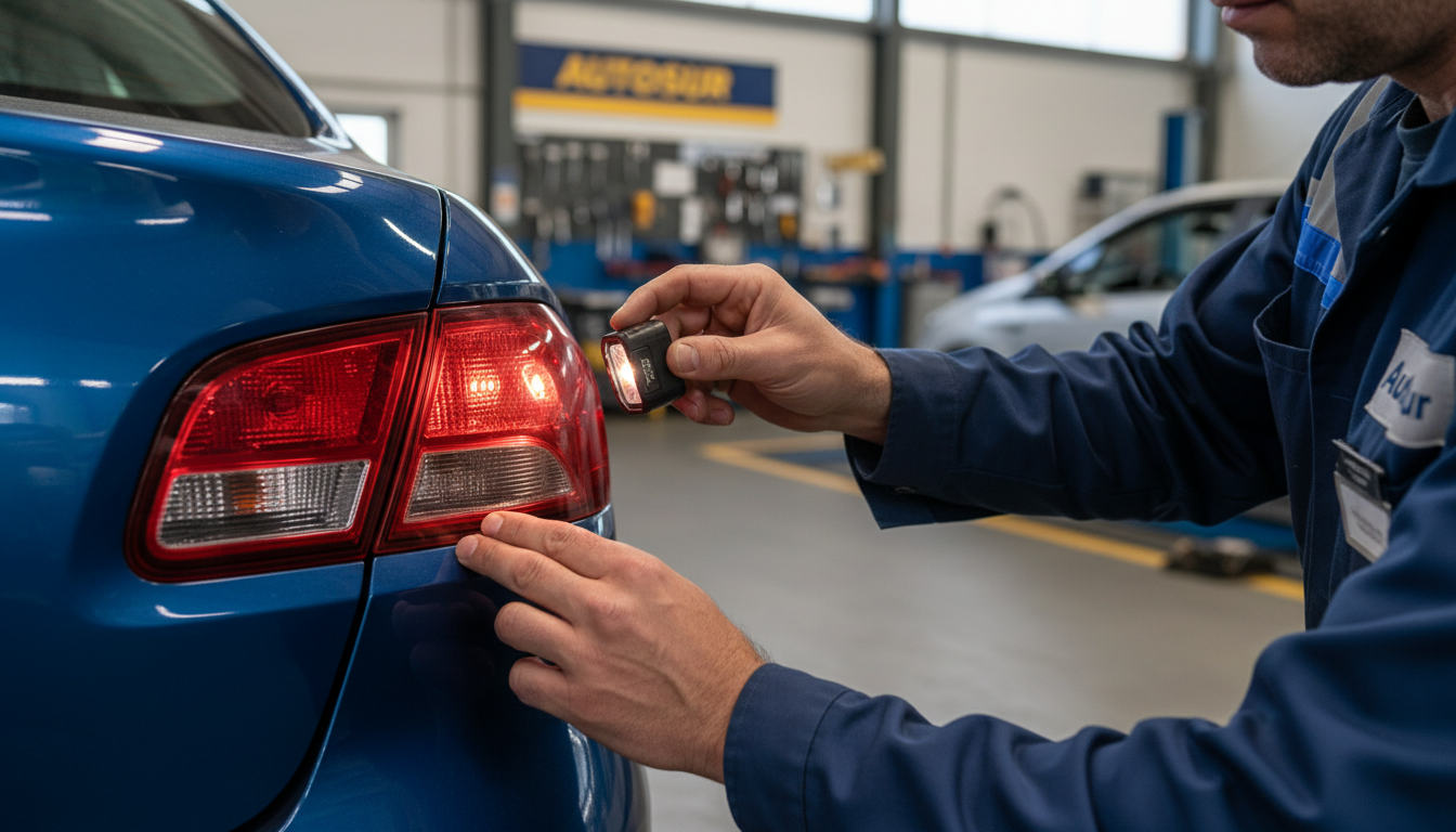 inspection complète des catadioptres lors du contrôle technique autosur à martigues pour assurer votre sécurité et conformité aux normes routières.
